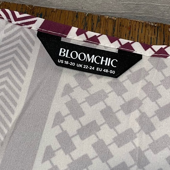 NWOT: Bold Geo-Print BloomChic Top – Plus Size US 18-20 ❤️ - Picture 2 of 11